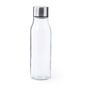 Bidón 550 ml borosilicato con tapón acero inox.
