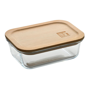 Bergner NATURALLY Hermético de 650ml en vidrio de borosilicato