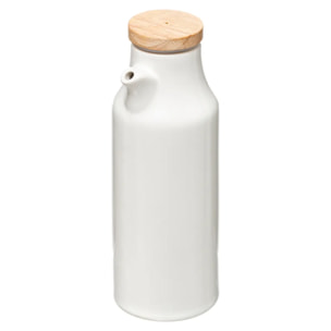 Set huile/vinaigre/poivre céramique "Seramik" blanc