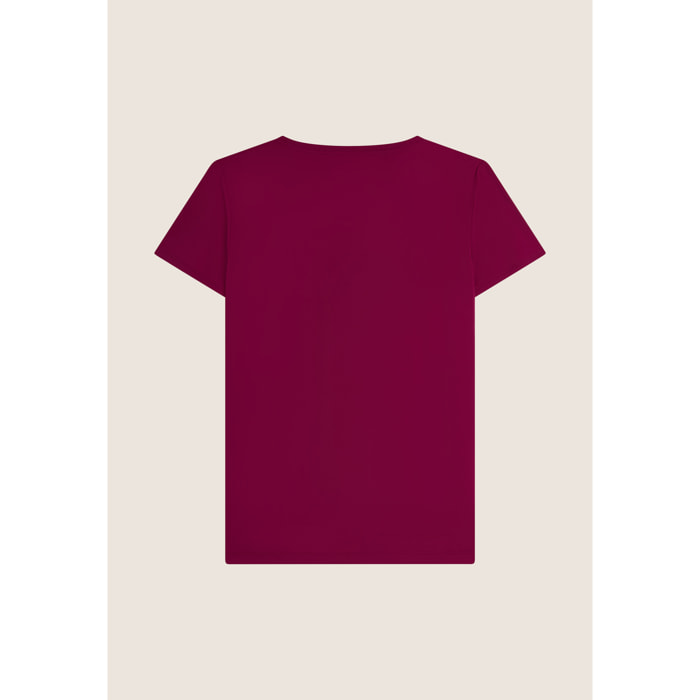 T-shirt regular in tessuto tecnico leggero