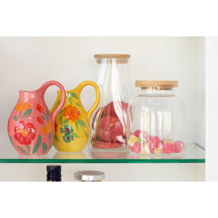 J-Line vase Jug Alegria - céramique - mix - 2 pièces - Ø 9 cm