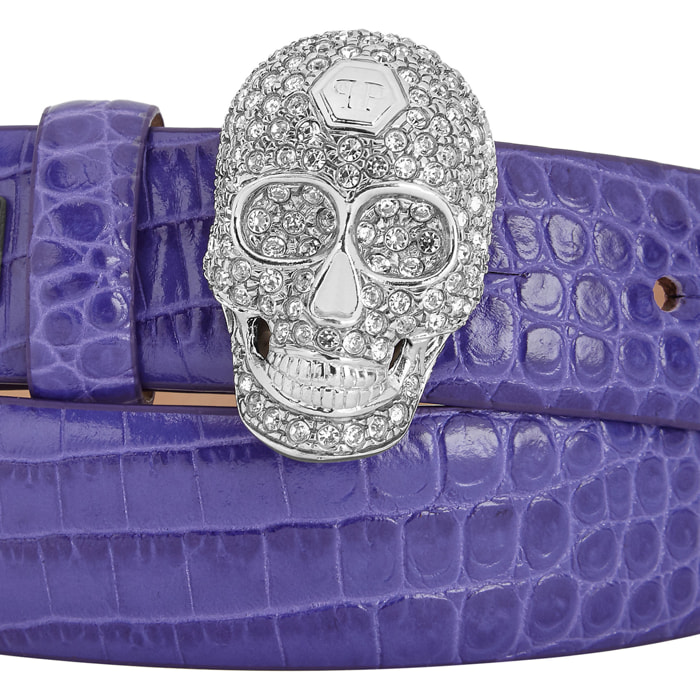 PHILIPP PLEIN Belt Skull crystal