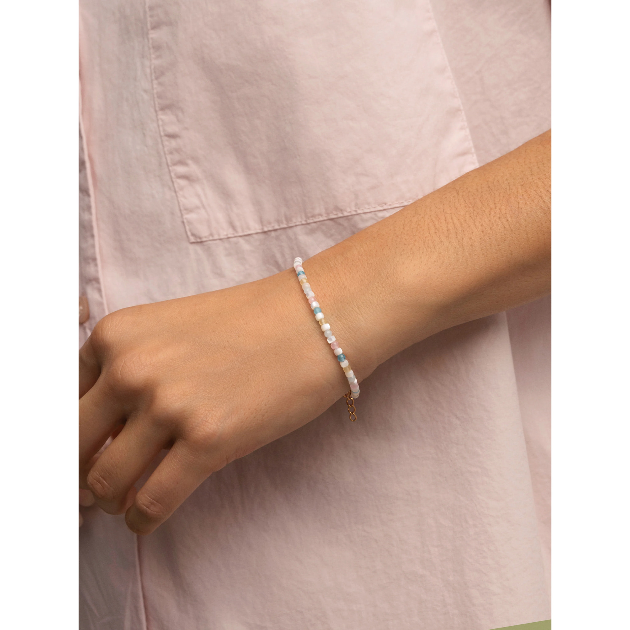 Pulsera Nacary Acero Baño Oro