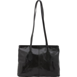 Borsa a spalla da donna - Modello Iduna Lux - Vera pelle - 35.0 x 26.0 x 12.0 cm