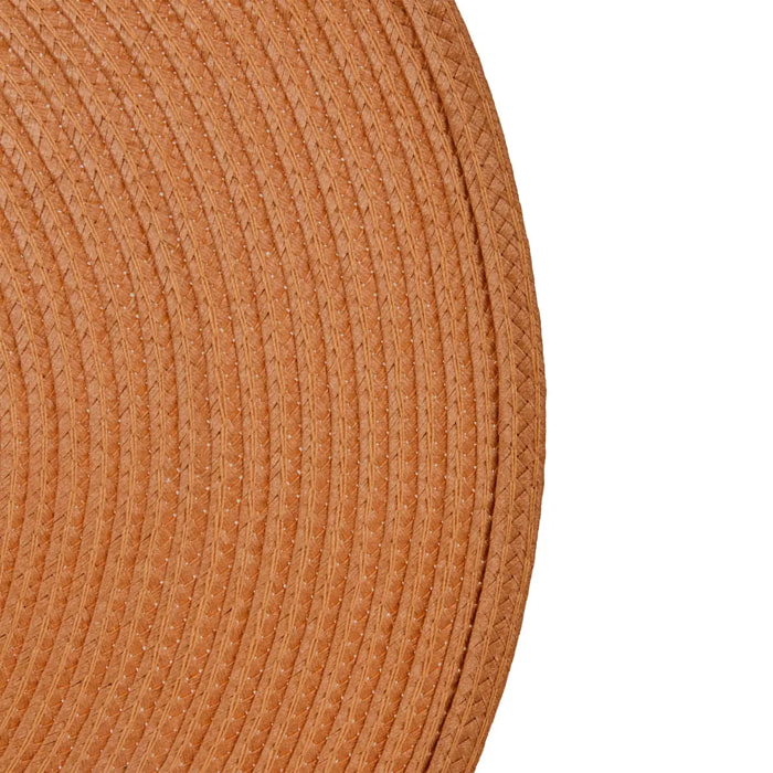 Set de table Tresse terracotta D38xH0,1cm