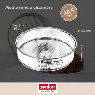 Set pâtisserie avec moule à manqué, 2 bols à mixer, verre mesureur et spatule Zenker