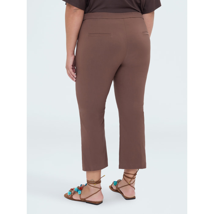 Fiorella Rubino - Pantaloni Kick Flare - Marrone