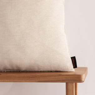 Housse de coussin jacquard 65x65 cm Jávea pequeña Tabac