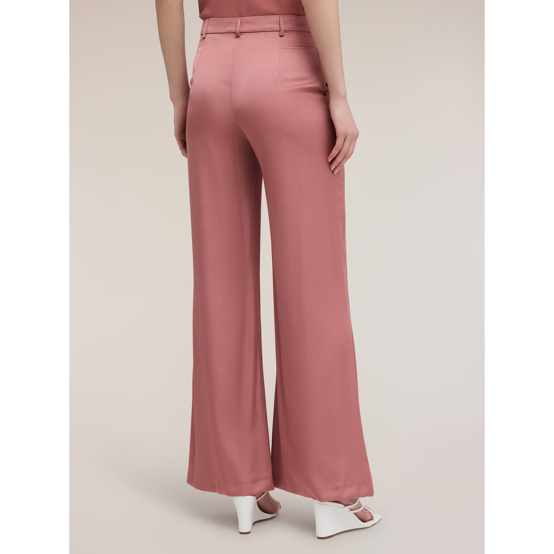 Motivi - Pantaloni palazzo satin - Rosa