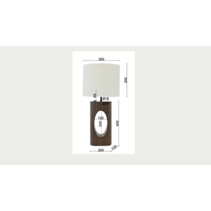 Lampe Suri 53cm Kare Design