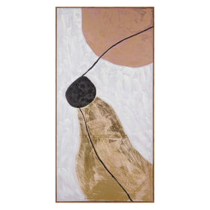 Cuadro Abstracto 80% Pintado A Mano 90x4x180 Cm