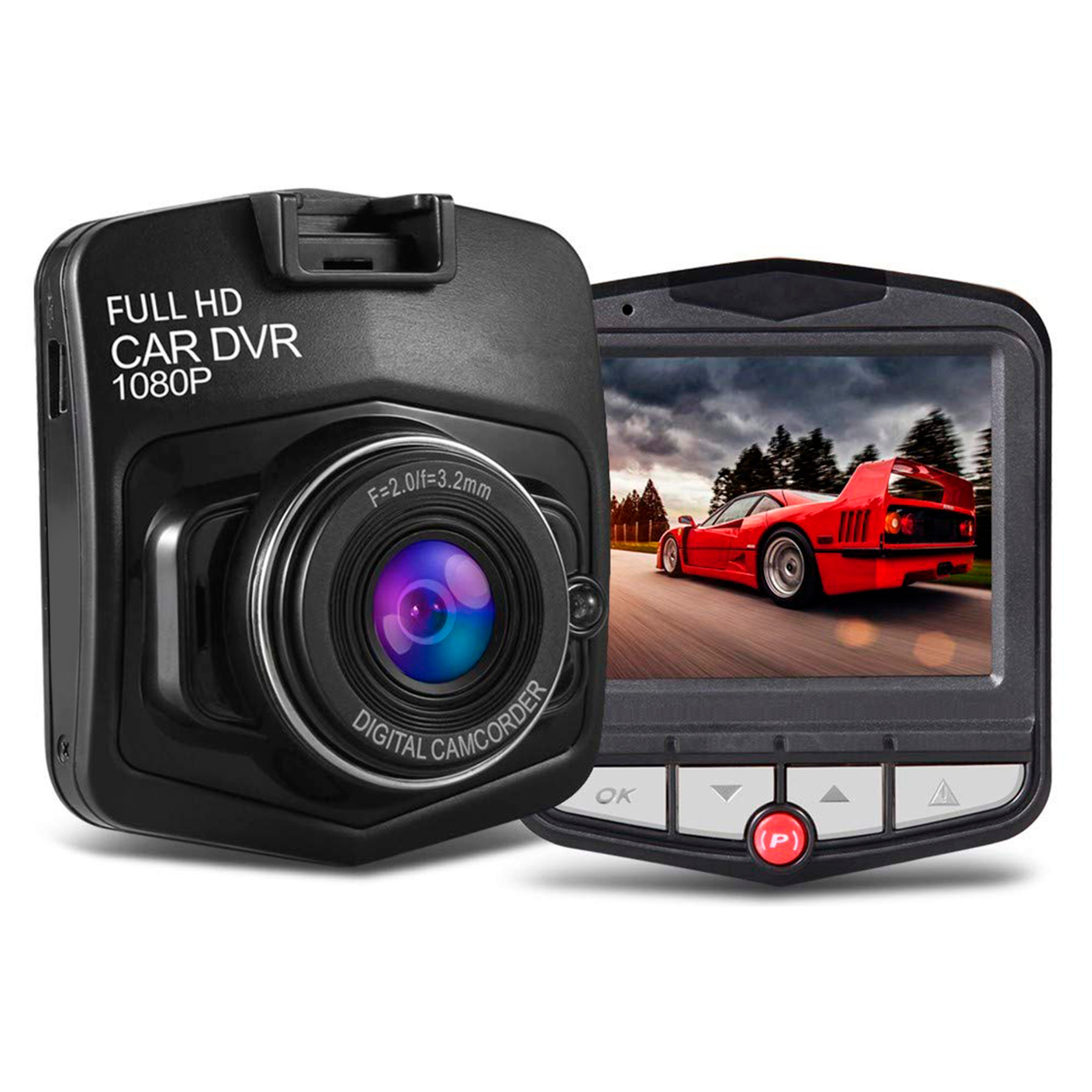 Dashcam cámara de vídeo para el coche CR3 V2 con pantalla.