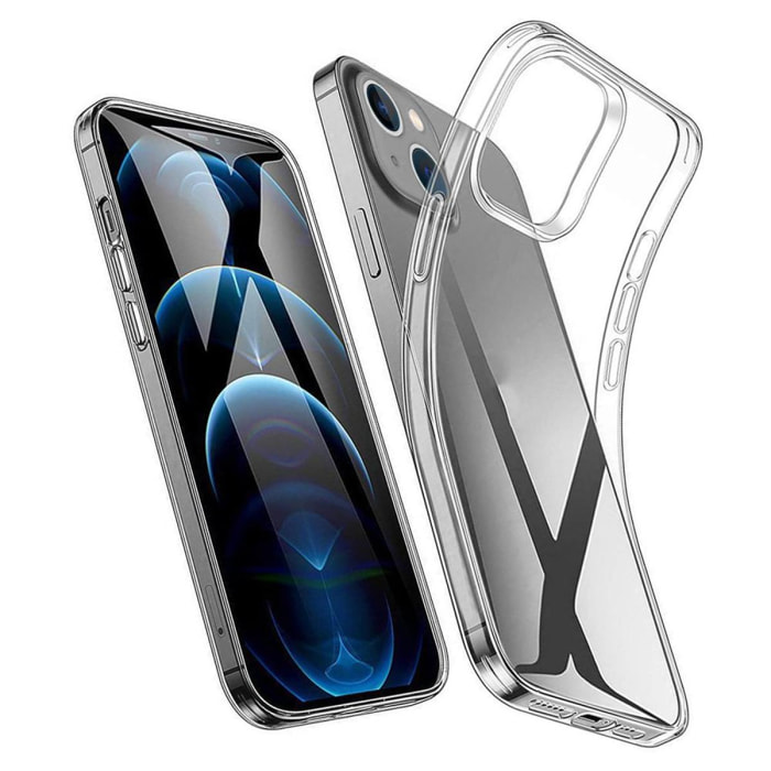 Coque souple silicone transparente Compatible avec les téléphones de la marque Apple iPhone 13