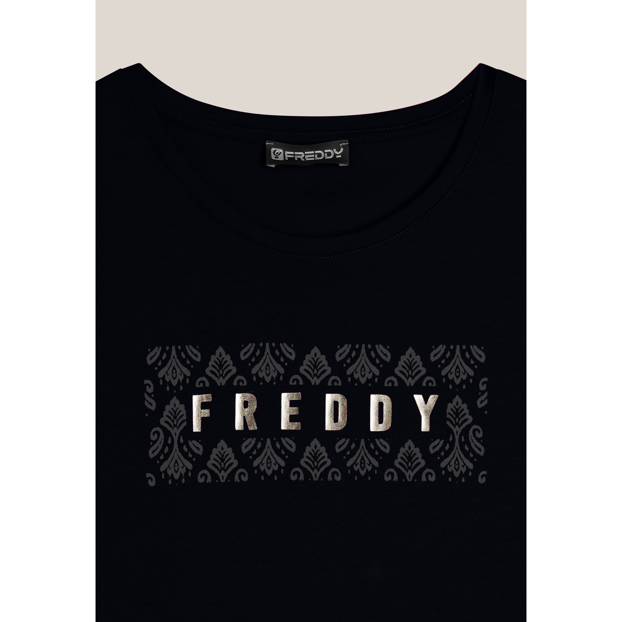 T-shirt in jersey leggero con grafica floreale