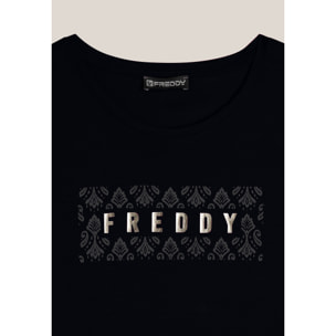 T-shirt in jersey leggero con grafica floreale