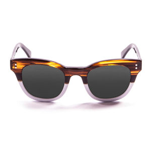 Gafas de sol LENOIR CROISETTE - Marrón y blanco / Ahumada