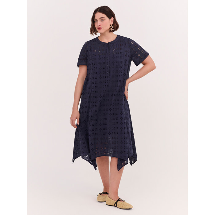 Fiorella Rubino - Vestito Free in sangallo - Blu