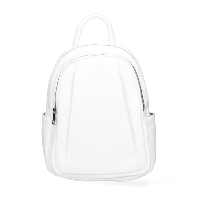 Zaino da donna in pelle Made in Italy - Modello Ísara - Casual - 26.0 x 31.0 x 11.0 cm