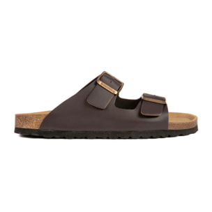SANDALIA BABUNKERS MARRON