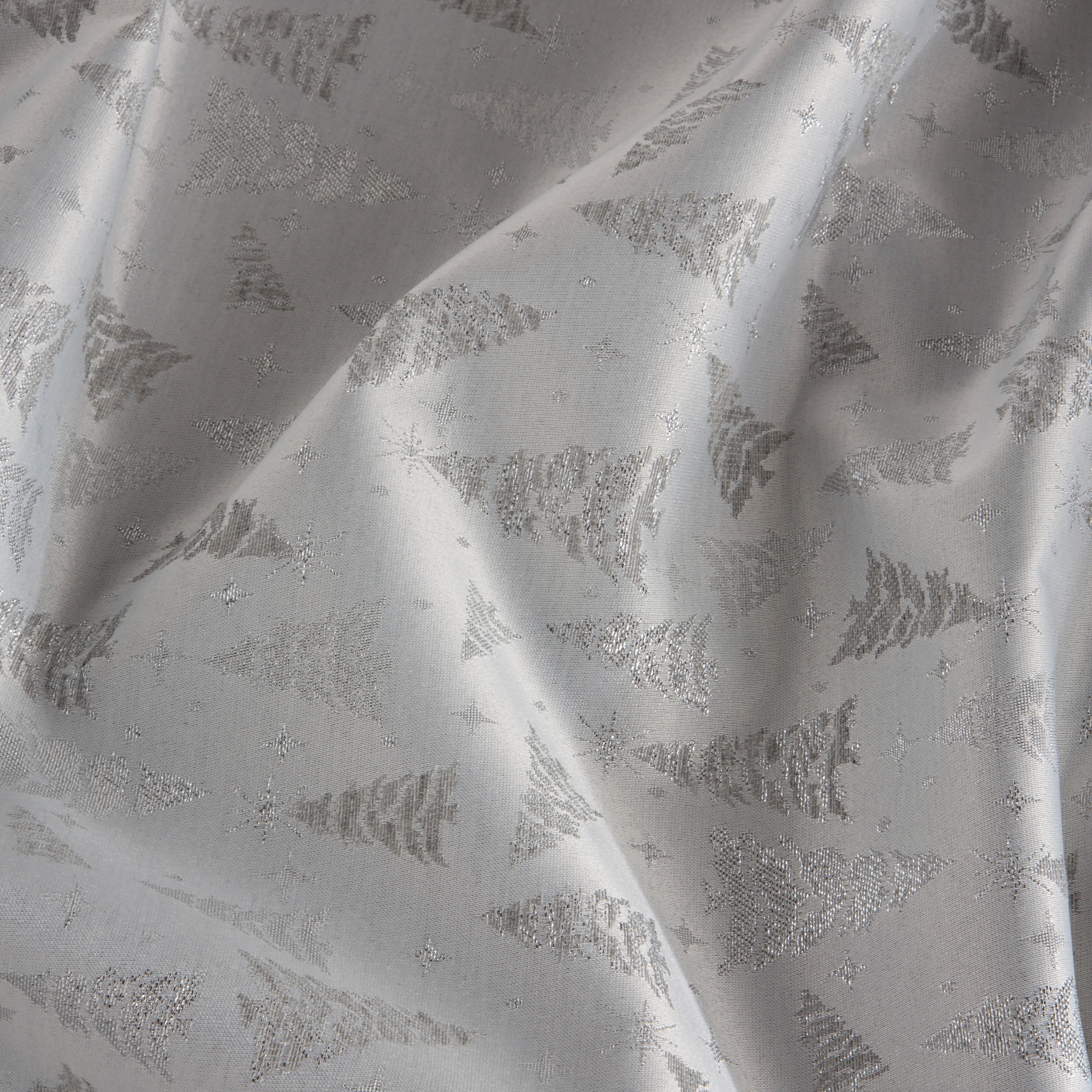 Nappe nöel tissu jacquard antitaches SAPIN PLATA