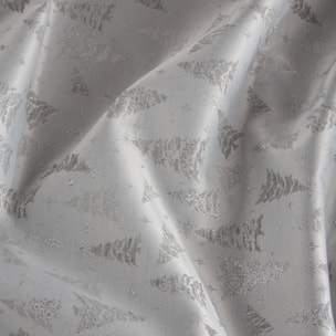 Nappe nöel tissu jacquard antitaches SAPIN PLATA