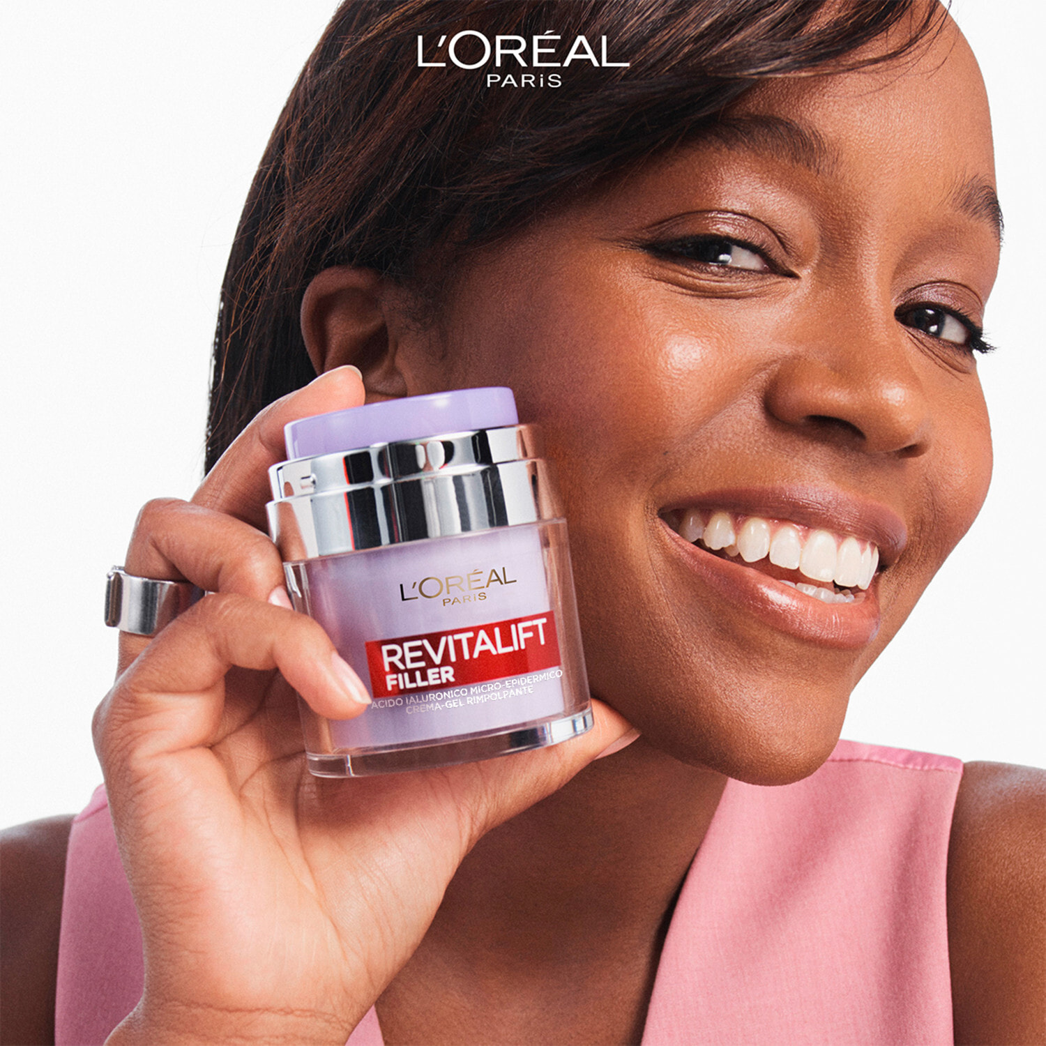 Crema-Gel Rimpolpante Idratante Revitalift Filler con Acido Ialuronico Niacinamide e Glicerina - Barattolo da 50ml