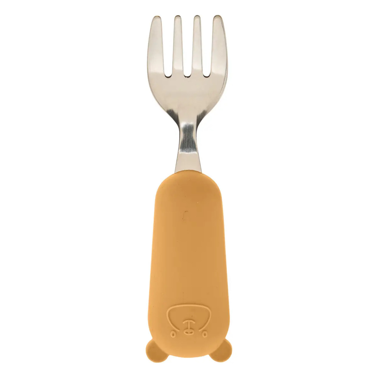 Set couverts cuillère et fourchette Yum l.16,5cm ocre
