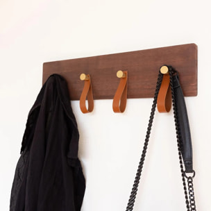 Porte-manteau ferni bois 40cm