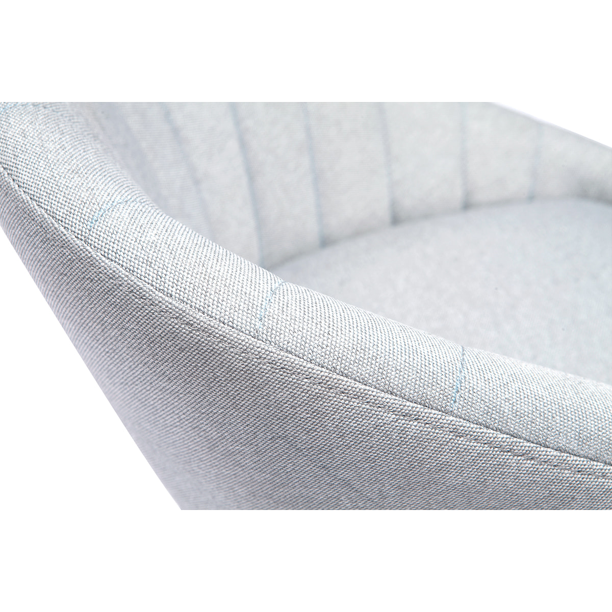 Tabourets de bar design tissu gris clair 65 cm (lot de 2) SHERU