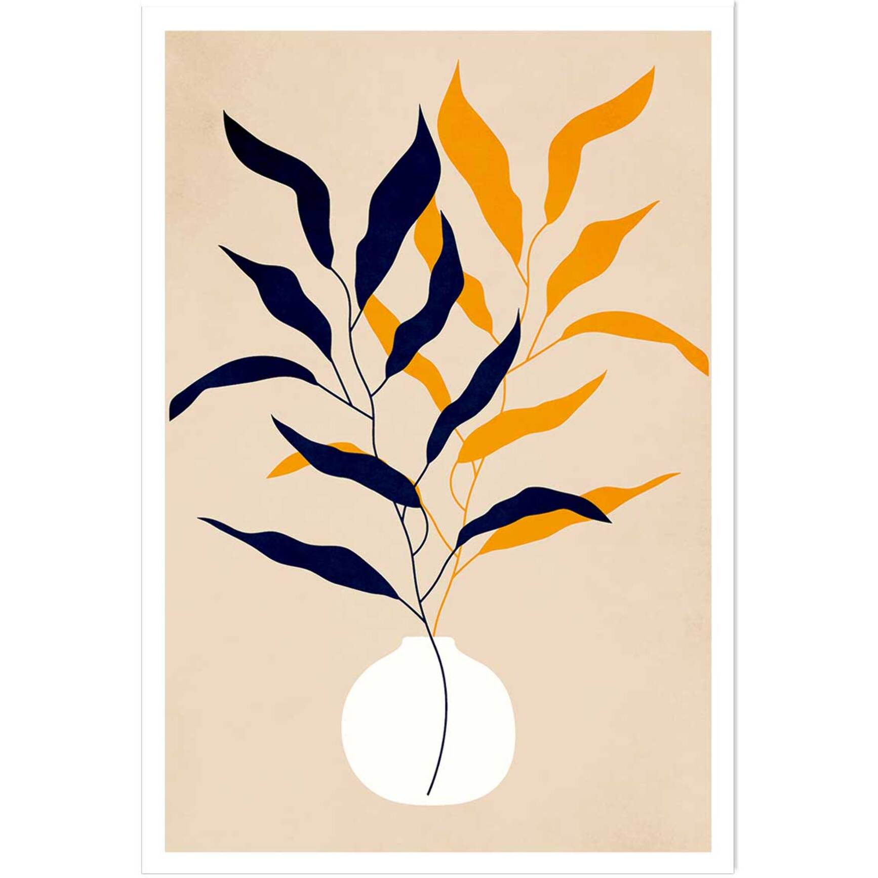 Affiche fleurs plante et purete Affiche seule