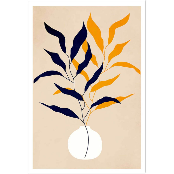 Affiche fleurs plante et purete Affiche seule
