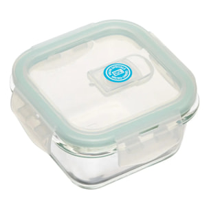 3 petites boîtes carrées de conservation verre ClipEat