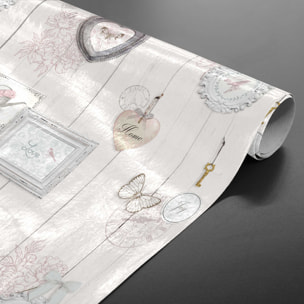 Sous-nappe protectrice imprimée rétro - Naturel