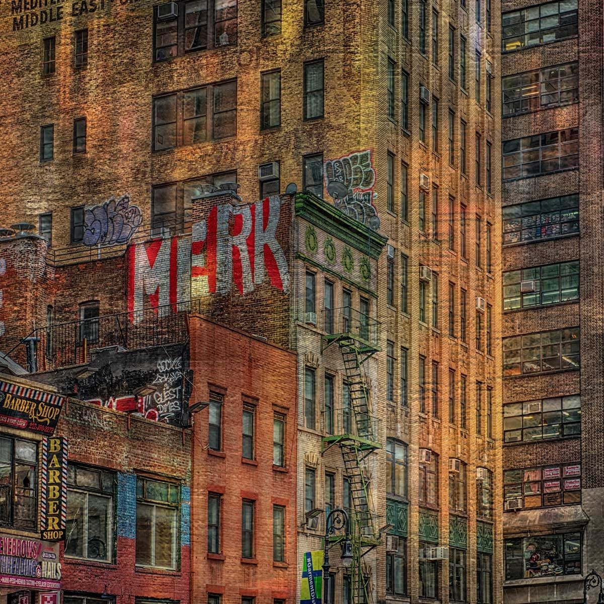 Tableau design Brick Facade Tableau alu Dibond