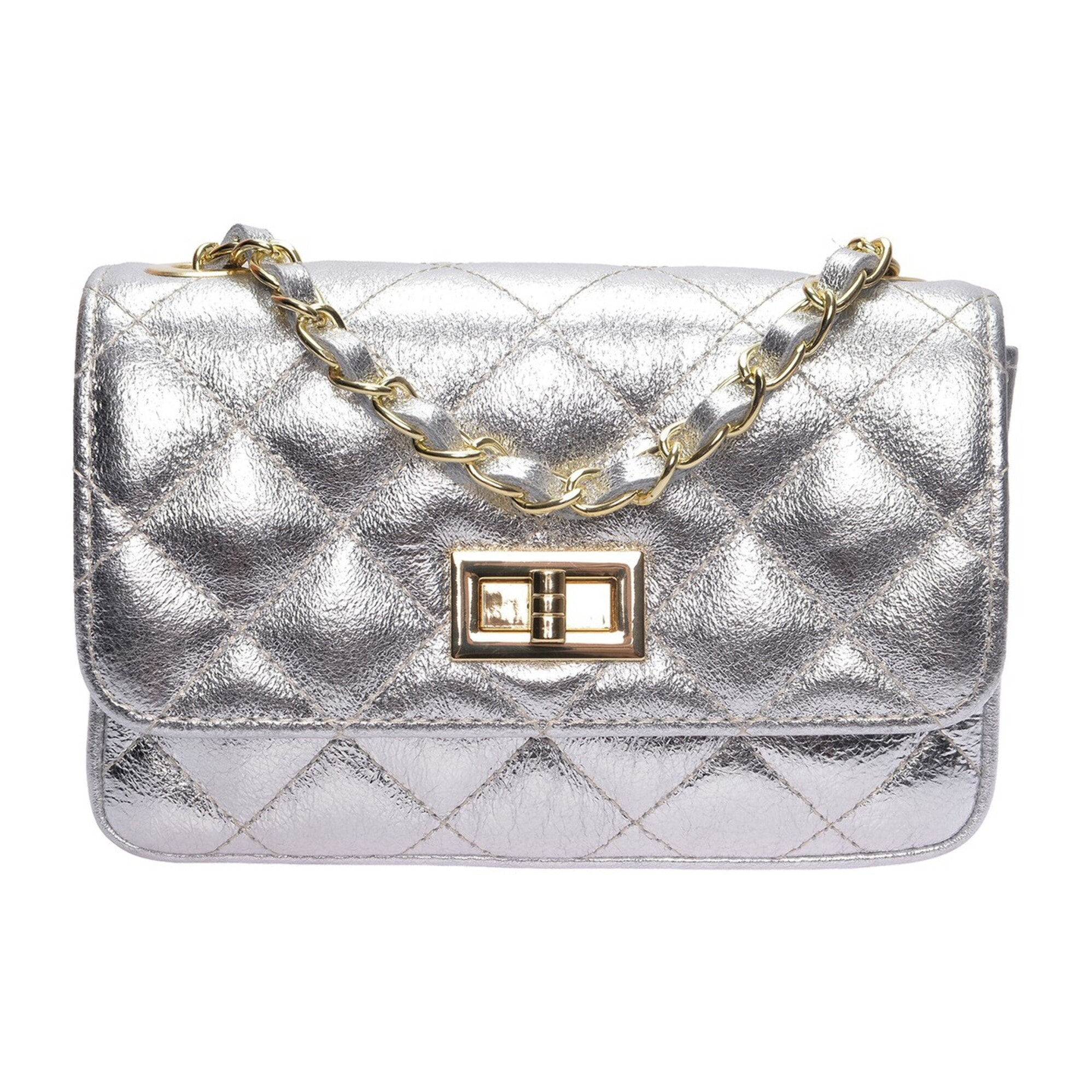 Borsa a spalla Anna Luchini Argentato