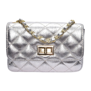 Borsa a spalla Anna Luchini Argentato