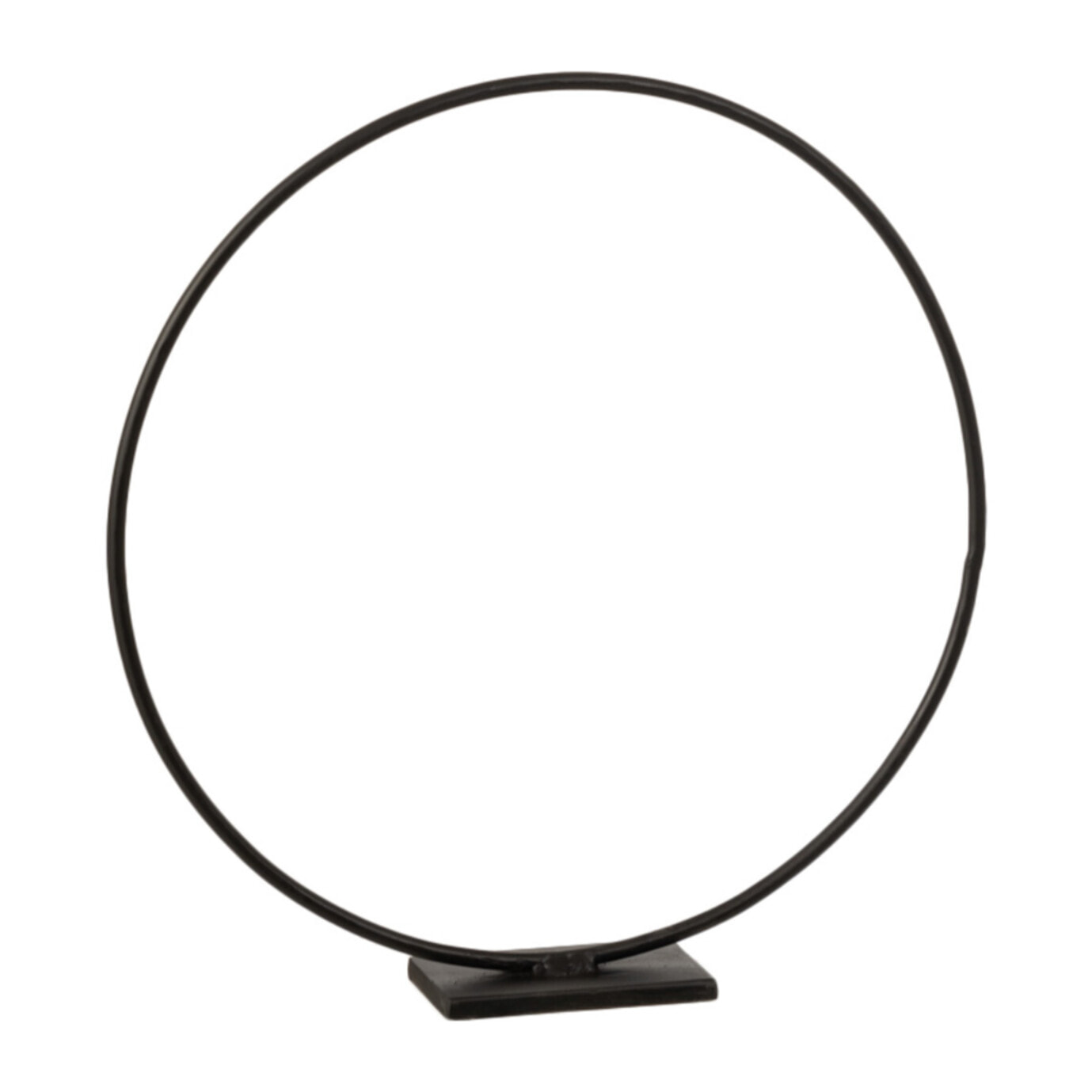 J-Line décoration Cercle Sur Pied - métal - noir
