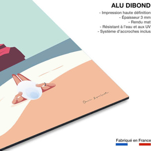 Tableau mer plage au portugal  Tableau alu Dibond