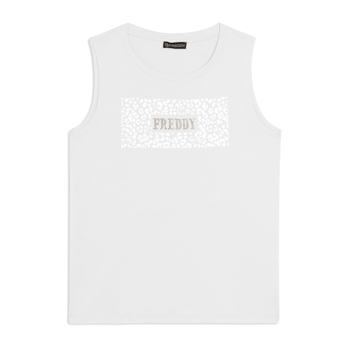 Canotta con Logo FREDDY e Grafica Animalier