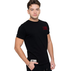 Camiseta de algodón de manga corta para hombre con estampado Leone 1947 Graphics