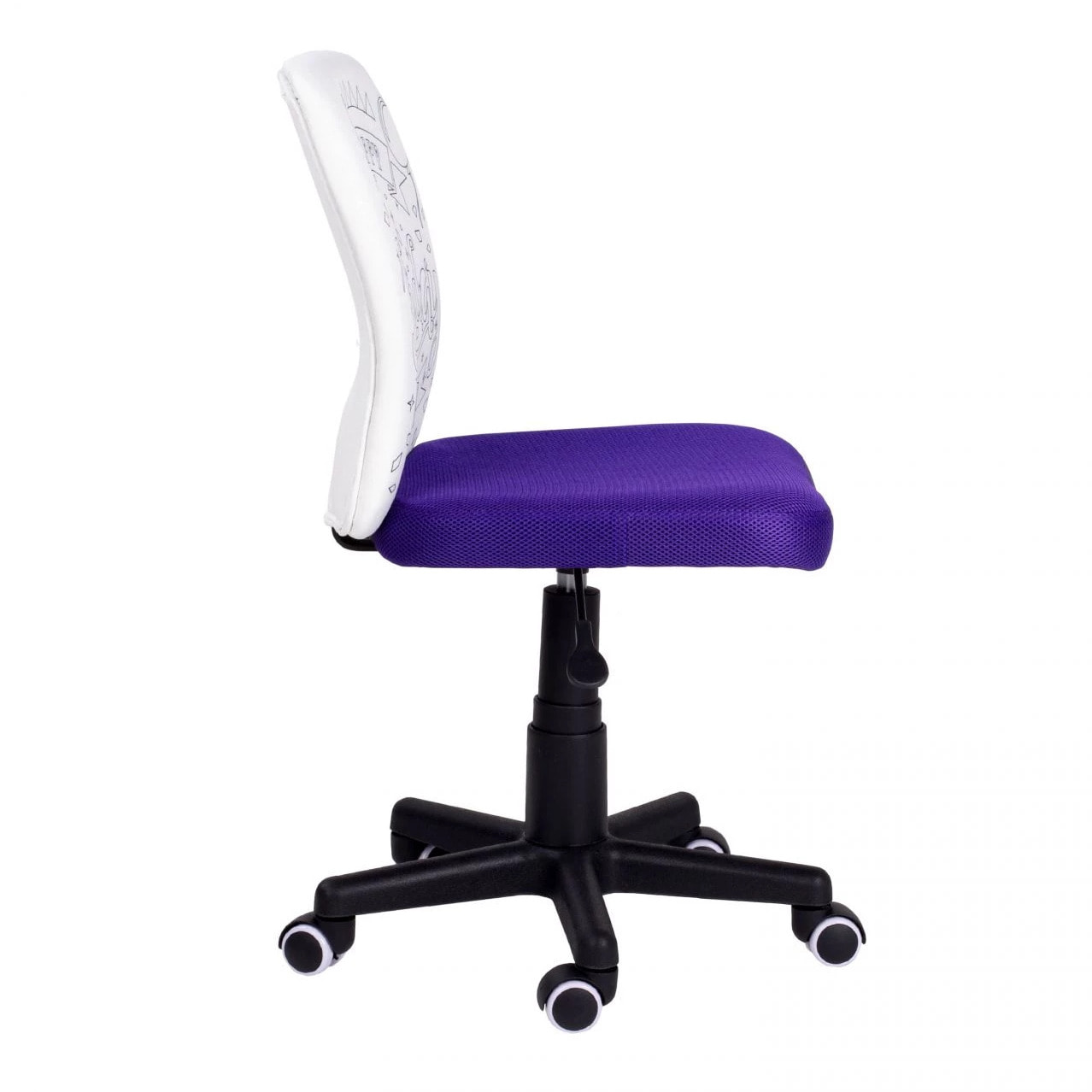 Silla de estudio infantil Píntame Morado - Blanco