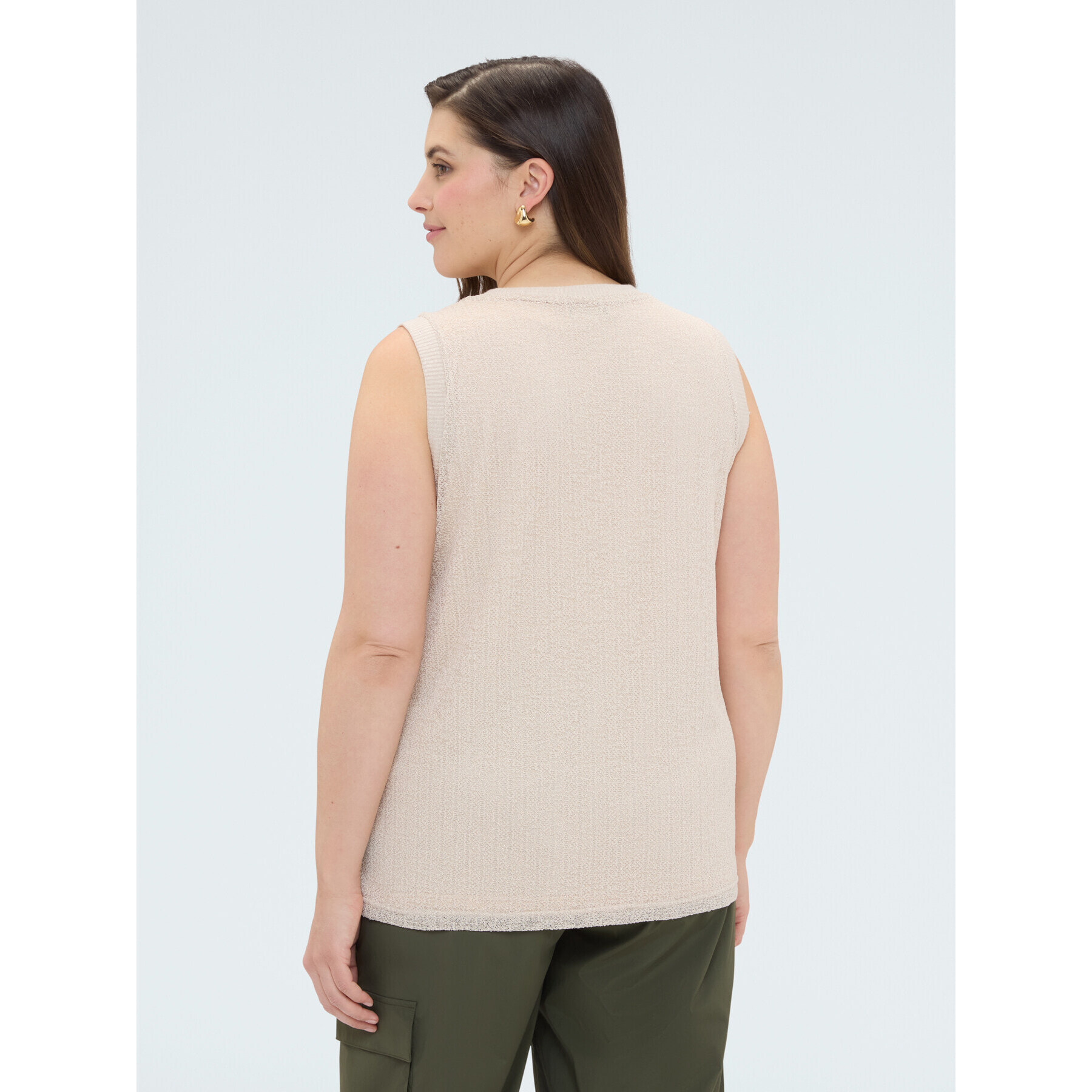 Fiorella Rubino - Top in jersey lurex - Bianco