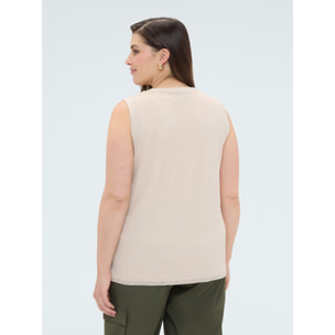 Fiorella Rubino - Top in jersey lurex - Bianco