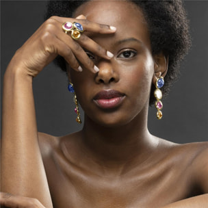 Pendientes Lux by Lux acabados oro 18k