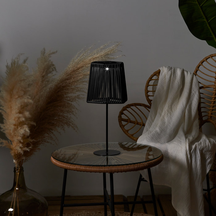 Lampe De Table Solaire Turquoise H40cm