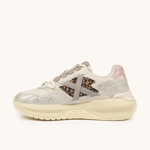 Zapatilla de Diseño Futurista en Tonos Lavanda y Arena MUNICH NEXA WMN 21