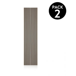 Pack 2 paneles acústicos Noiseless 240 Negro - Roble
