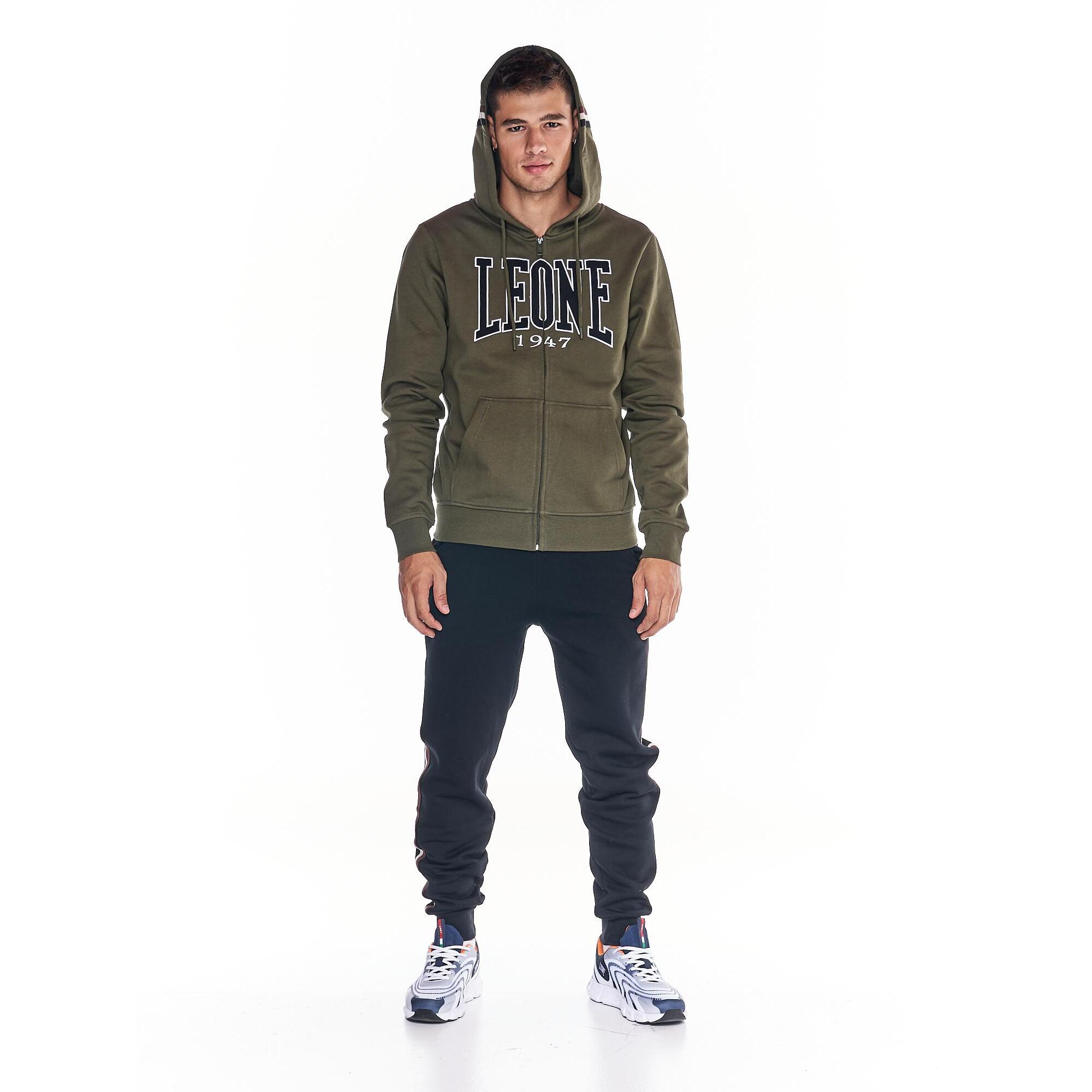 Chándal de hombre Earth Tones con cremallera completa y capucha