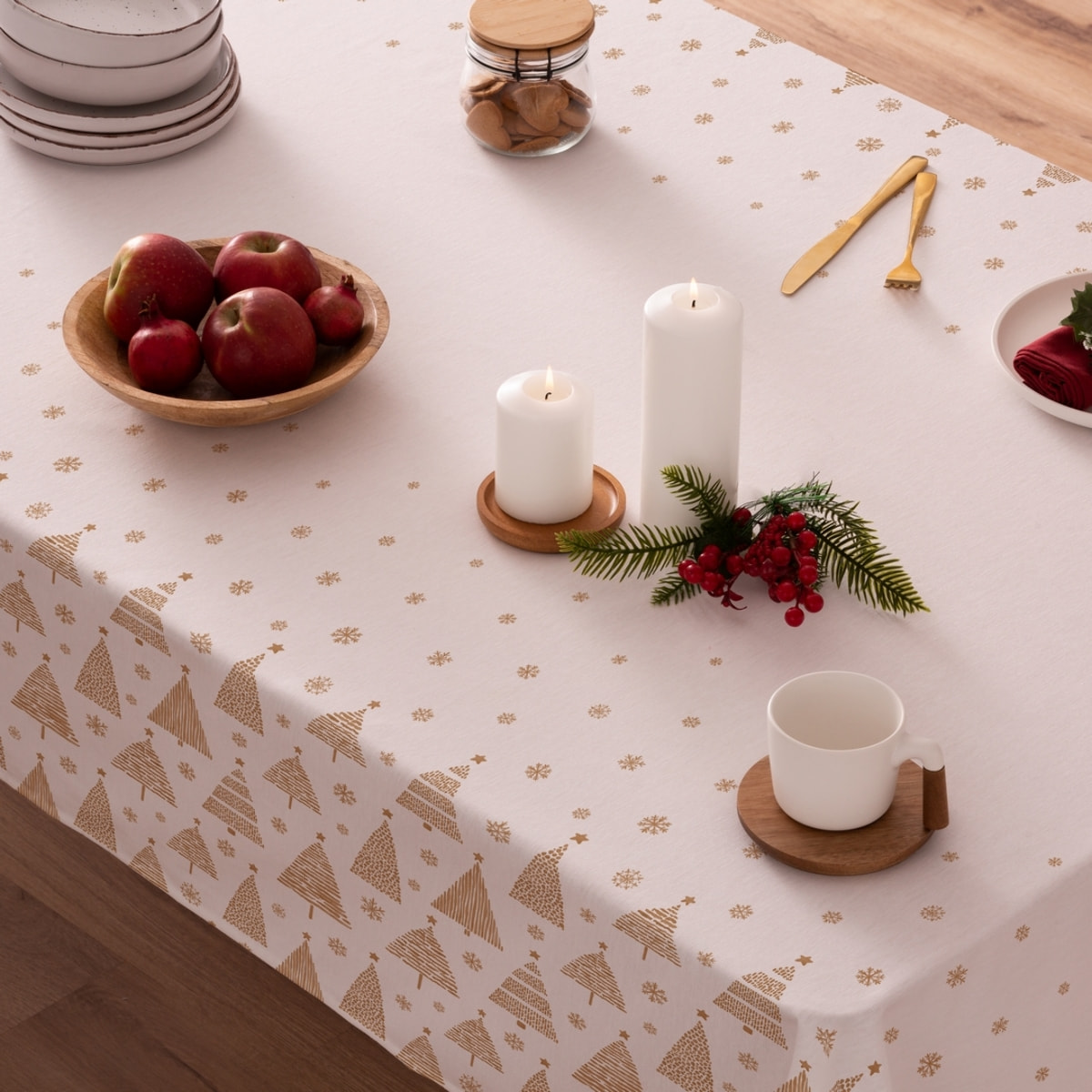 Mantel antimanchas ZURIA OCRE