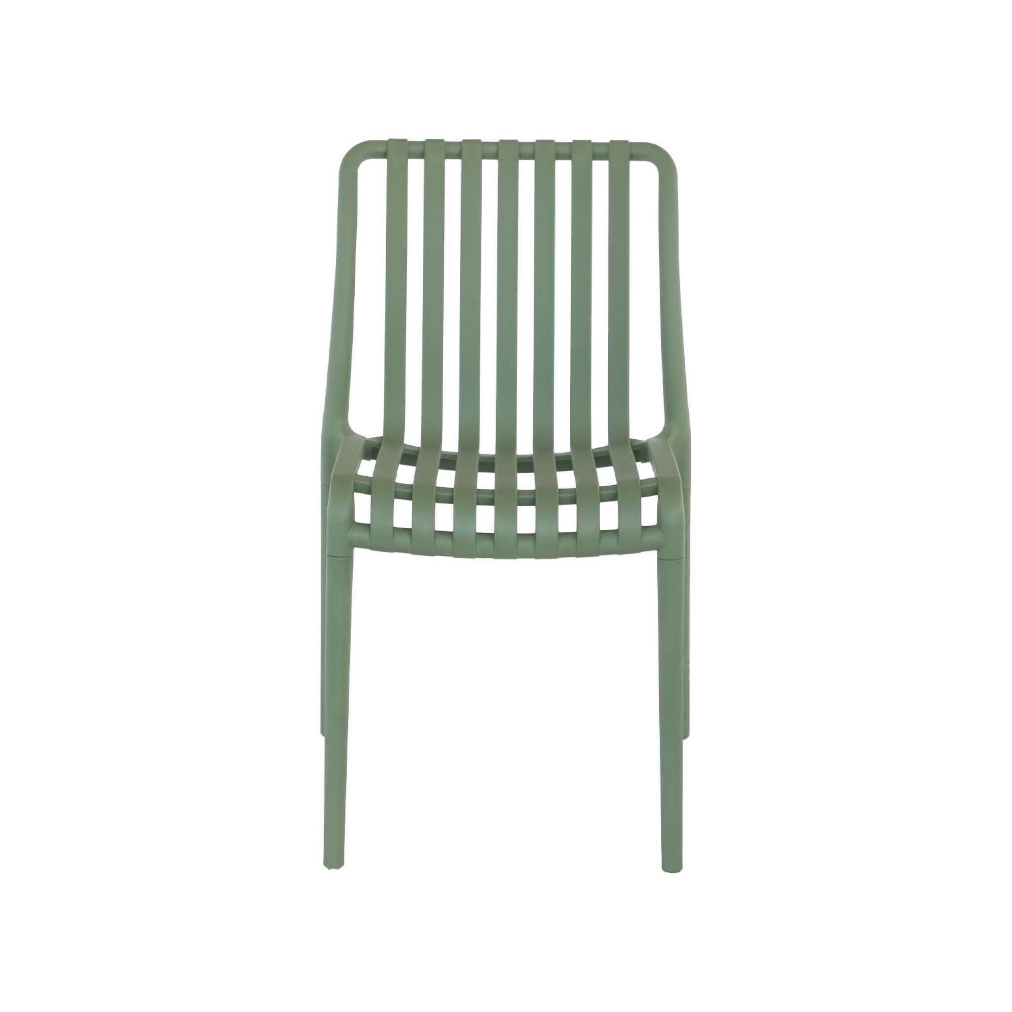 Chaise de jardin empilable plastique (lot de 4) AGATHE CHAISES
